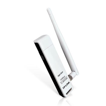 Wi-Fi USB адаптер 150 Mbps 2.4 GHz N150 TL-WN722N IEEE 802.11n b g USB 2.0 антенна 4 dBi Белый TP-Link (TL-WN722N)