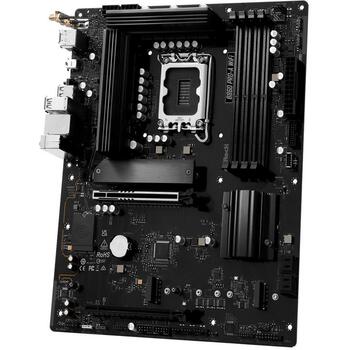 Asrock Dēlis B860 PRO-A WIFI, DDR5-SDRAM, 256 GB, 4 DIMM, 1 M.2, 4 SATA III, 2.5 Gb/s LAN, Wi-Fi 6E, RGB LED (B860 PRO-A WIFI)