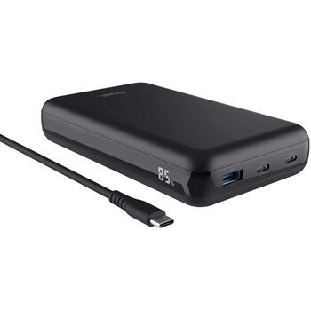 Trust Power Bank 25240 100 Вт, 5 А, 2 USB Type-C, 1 USB Type-A, Quick Charge 3.0, черный (25240)