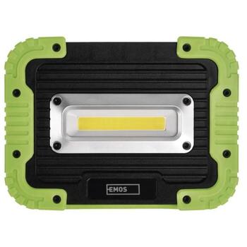 Emos COB LED аккумуляторный рабочий светильник P4534, 600 lm, 3000 mAh, 2 режима, IP44, ударопрочный, USB кабель (P4534)