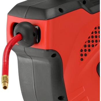 Yato šļūtene rullī YT-24245, 15m, 9.5mm, 2 MPa, G1/4 BSPT, PVC, PP, automātiskā uztīšana, UV izturīga, skrāpējumizturīga (YT-24245)