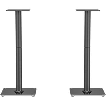Sbox Подставка для динамика SB-76L, SB-76L, 300x300x765mm, 25kg, черный с мелкой текстурой, закаленное стекло, сталь, пластик (SB-76L)