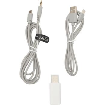 White Shark Беспроводные игровые наушники FALCON WHITE/GREY, 175g, 40mm, 121dB, 30Ω, 20-20000Hz, 2 динамика, 1.5m кабель (FALCON WHITE/GREY)