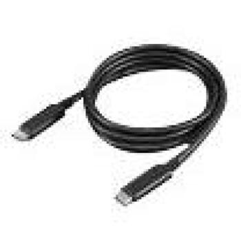 Lenovo USB-C kabelis 1m, 4X90U90619, 1 m, 10 Gbit/s, 100 W, melns, USB 3.2 Gen 2, 4K atbalsts (4X90U90619)