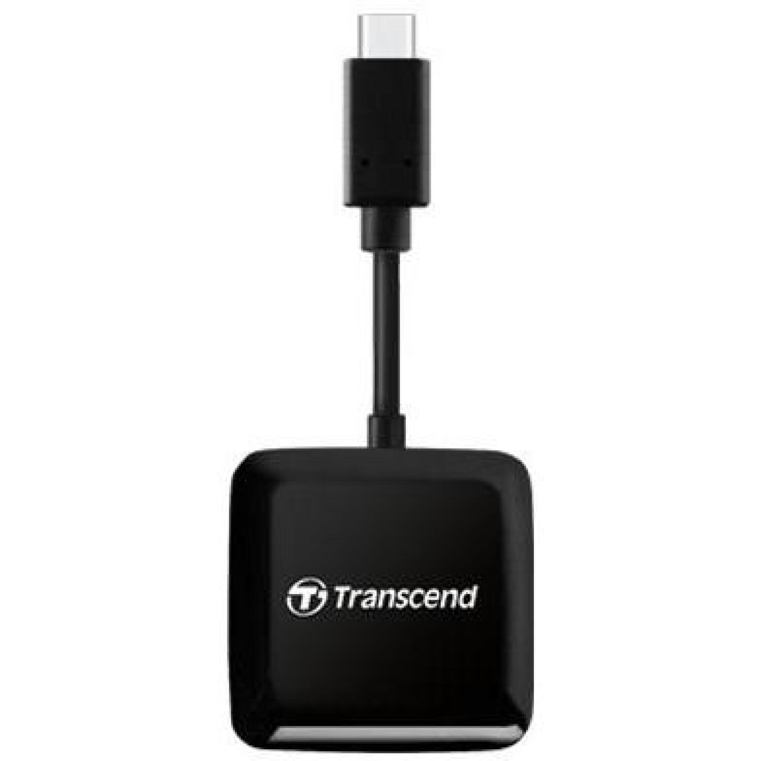 Transcend картридер TS-RDC3, USB 3.2 Gen 1 Type-C, microSDHC/microSDXC/SDHC/SDXC, черный, CE/FCC/BSMI/KC/RCM/EAC (TS-RDC3)