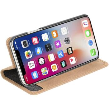 Krusell Sunne 4 Card FolioWallet 61507, 16,5см (6.5), Folio, Бежевый, Apple, iPhone XS Max, Подставка, 4 карманов для карт (61507)