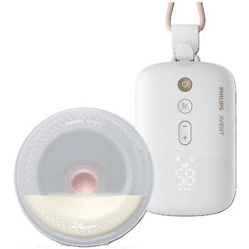 Philips Avent Hands-free односторонний электрический молокоотсос SCF531/11, 24 режима, USB-C, 85 сосательных движений/мин, силикон (SCF531/11)