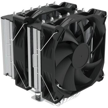 Zalman процессорный кулер CNPS12X BP BLACK, 260W, 6 тепловых трубок, вентилятор 120x120x25мм, 800-1800 об/мин, 32.2 дБА (CNPS12X BP BLACK)