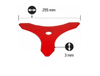 Zāles asmens trīsstūris 255-3 (20mm/25.4mm) Oregon 295496-0 (295496-0)