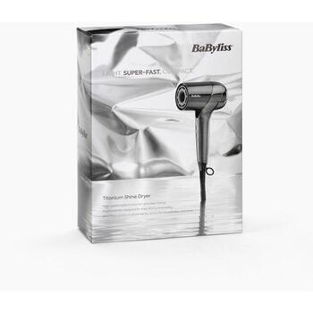 BaByliss Titanium Shine D6200DE фен для волос, 1600 Вт, 3 температуры, 3 скорости, ионизация, холодный обдув, диффузор (D6200DE)