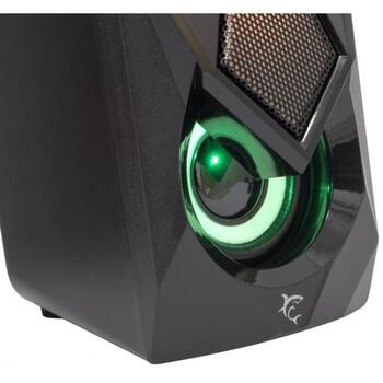 White Shark Динамики BEAT GSP-619 2.0, 6W, 2x2 дюйма, 160-20000 Гц, 3,5 мм, USB 5 В, RGB LED подсветка (BEAT)