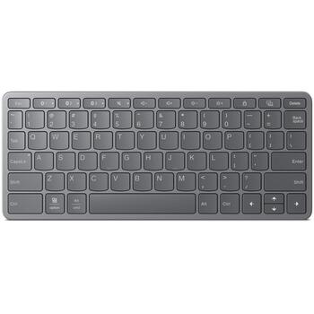 Lenovo Multi-Device клавиатура ZG38C05820, Лунный серый, Bluetooth, USB-C, Подключение до 3 устройств, 12 горячих клавиш (ZG38C05820)