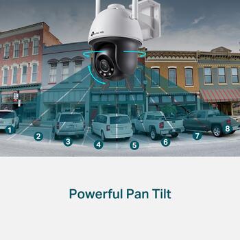 VIGI 4MP уличная цветная Wi-Fi Pan Tilt сетевую камеру, TP-Link, VIGI C540-W, 4 MP, 4 мм, IP66, H.265+/H.265/H.264+/H.264 (VIGIC540-W(4MM))