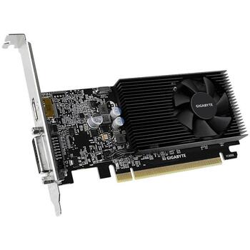 Gigabyte Video karte GV-N1030D4-2GL, 2 GB GDDR4, 64 bit, 2100 MHz, 4096 x 2160, HDMI 2.0b, DVI-D, 1 ventilators (GV-N1030D4-2GL)