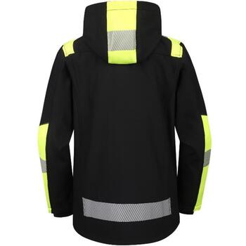 Softshell jaka Astra, melna/dzeltena, 5XL, Pesso (ASTRA_5XL&PESSO)