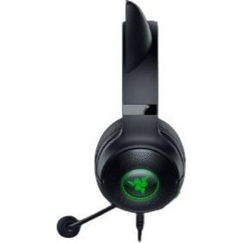Razer Kraken Kitty V2 austiņas RZ04-04730100-R3M1, vadu, USB-A, 20-20000 Hz, 32 Ω, 40 mm, RGB apgaismojums, mikrofons (RZ04-04730100-R3M1)