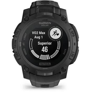 Garmin умные часы Instinct 3 Solar Tactical 010-02934-50, 45мм, 0.9дюйм, 176x176 пикселей, 10ATM, 28 дней, 32ч, 576ч (010-02934-50)