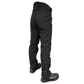 Pesso ziemas bikses BARNABI-5XL, 5XL, melnas, vēja un ūdens necaurlaidīgas, elpojošas, softshell, flīsa odere, sintepona odere (BARNABI-5XL)