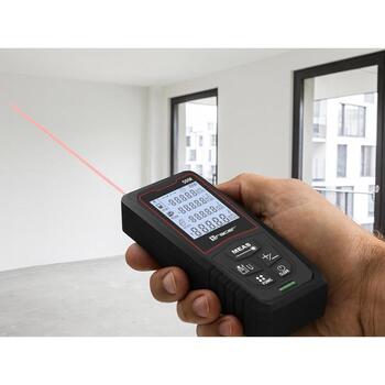 Tracer Лазерный дальномер TRANRZ47683, 0.05-50m, ±2mm, 50 измерений, расчет расстояния/объема/периметра/площади (TRANRZ47683)