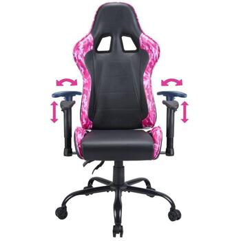 Subsonic Pro Gaming Pink Power SA5609-PP, игровое кресло, 53см, 123-133см, 125кг, экокожа, регулируемое (SA5609-PP)