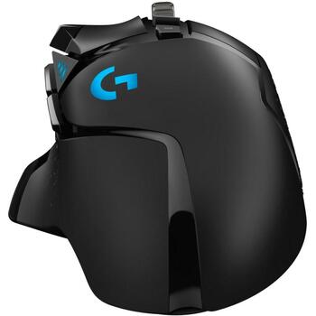 Logitech G502 HERO, optiskā pele, 910-005471, 25600DPI, 11 pogas, RGB apgaismojums, regulējams svars (910-005471)