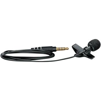 Shure MVL петличный микрофон, MVL-3.5MM, -44dB, 1.52cm, 0.55cm, 1, проводной, omni-directional, ветрозащита для микрофона (MVL-3.5MM)