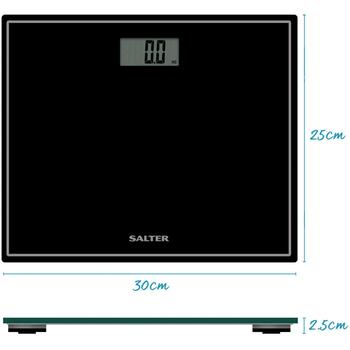 Salter Vannas istabas svars 9207 BCFEU12, 30x25cm, 150kg, LCD displejs, automātiska ieslēgšanās (9207 BCFEU12)