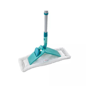 LEIFHEIT Classic XL microfibre grīdas birste 1087016, 42cm, teleskopisks kāts 75-130cm, auduma skavas, pedāļa atbloķēšana (1087016)