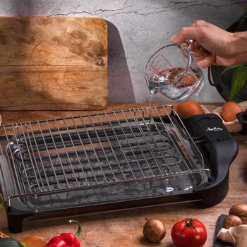 Jata электрический гриль BQ101R, 2400 W, 34 x 24 см, 2 уровня, нержавеющая сталь, легко чистится (BQ101R)