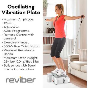 Reviber Колебательная вибрационная платформа RV-VIPL/ER-02, 500W, 16,5kg, 12mm амплитуда, 200kg вес пользователя (RV-VIPL/ER-02)