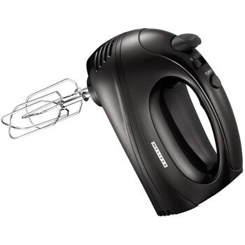 Melissa ручной миксер 16200085, 300W, 230V, 5 скоростей, турбо, хромированные насадки и крюки, черный (16200085)