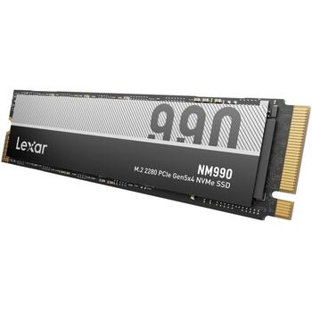Lexar NM990 4 TB M.2 PCI Express 5.0 NVMe LNM990X004T-RNNNG, 4000 GB, 14000 MB/s, 11000 MB/s, 3000 TBW, 2000000 IOPS, 1500000 IOPS (LNM990X004T-RNNNG)