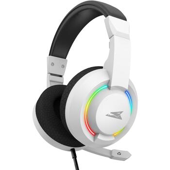 Baracuda HYDRA BGH-021 HYDRA-W, 20-20000Гц, 32Ом, 98дБ, 2x3.5мм+USB, 2м, LED, складные (HYDRA-W)