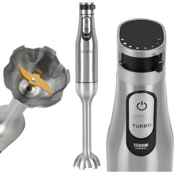Lovio Блендер LVHBL001, 1200W, 1l, 6 скоростей, нержавеющая сталь, эргономичный дизайн, автоматическое отключение (LVHBL001)