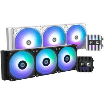 Zalman šķidruma CPU dzesētājs ALPHA2 V2 A36 WHITE, 360mm, ARGB, 3300 apgr./min, 800-2000 apgr./min, 29.7 dBA, 2.01 mmH2O (ALPHA2 V2 A36 WHITE)