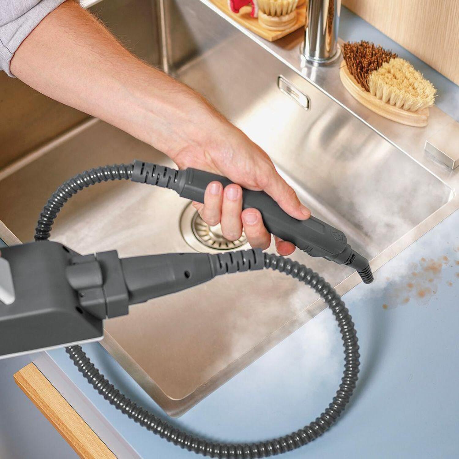 Polti пароочиститель SV620_Style PTEU0305, 1500Вт, 0.5л, 7.5м, 20с, паровой моющий пылесос, 2-в-1, доп. пар, фильтр от накипи (PTEU0305)