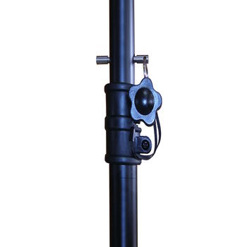 Grīdas statīvs trijkājis terases sildītājam regulējams 128-210cm Ø114cm Floorstand Black Eurom (334005)