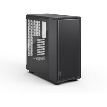 Fractal Design Datora korpuss Epoch FD-C-EPO1A-02, ATX, melns, rūdīts stikls, 3x 120 mm ventilatori, 372 mm GPU (FD-C-EPO1A-02)
