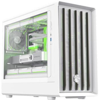 Gamemax Korpuss CLAW 360 WH, 4, M-ATX, 1 x USB 3.0, 1 x USB-C, 1 x austiņas, 175mm CPU dzesētājs (CLAW 360 WH)