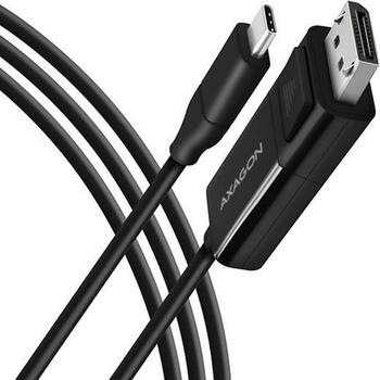 Axagon Видео кабель RVC-DPC 1.8m, USB Type-C, DisplayPort 1.2, 4096 x 2160, 60Hz, активный видеопреобразователь, HDCP 2.2 (RVC-DPC)