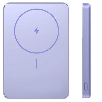 Сверхтонкий внешний аккумулятор с магнитной фиксацией 22.5 W 5000 mAh 24 pin USB-C 103×67×12 mm фиолетовый BHR08PNGL Xiaomi (BHR08PNGL)
