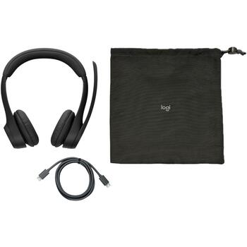 Logitech Наушники ZONE 305 981-001458, 30м, 16ч, Bluetooth 5.3, шумоподавление, быстрая зарядка (981-001458)