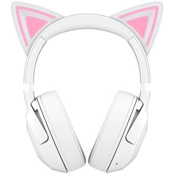 Razer наушники Kraken Kitty V2 BT RZ04-04860600-R3M1, 32 Ω, 20-20k Гц, Bluetooth 5.2, 40 ч, белый, беспроводные, накладные (RZ04-04860600-R3M1)