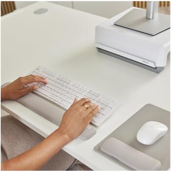 Fellowes Breyta klaviatūras roku balsts 100142579, 47cm, 6cm, 1.75cm, Silikons, Patentēta HEX Cushion Technology (100142579)