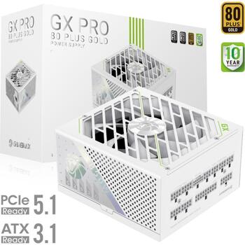 Gamemax barošanas bloks GX PRO 850G WH, 850 W, Zelta, Moduļu (GX PRO 850G WH)