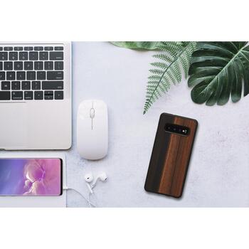 Man&Wood Чехол для смартфона M6222B, 6.1 дюйма, коричневый, совместим с Samsung Galaxy S10 (M6222B)