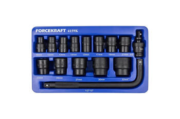 Forcekraft FK-4159K, набор ударных головок, 1/2