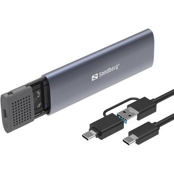 Sandberg Корпус M.2+NVMe SSD 136-39, 1.8