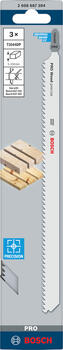 3 figūrzāģa asmeņi T 1044 DP, Figūrzāģiem PRO WOOD PRECISE T1044DP FIGŪRZĀĢA ASMENS, 2608667394, BOSCH (2608667394)