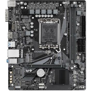 Gigabyte Mātesplate H610M H V3 DDR4, atbalsta Intel Core 14. paaudzes CPU, 4+1+1 hibrīda VRM, 2 DIMM, 1xPCIe 3.0 M.2, GbE LAN (H610M H V3 DDR4)